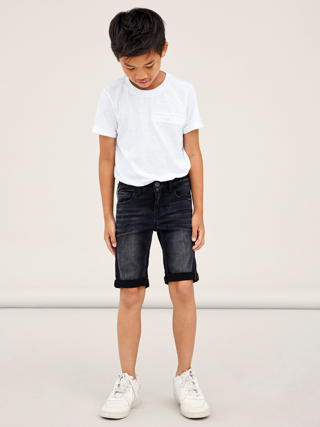 NKMTHEO Shorts - Black Denim
